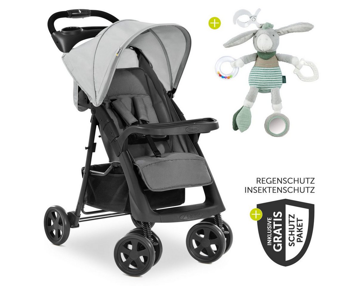 Hauck Sportbuggy Shopper Neo II - Grey, mit Liegeposition, Einhand-Faltmechanismus, Zubehör & Fehn Spieltier Hauck Sportbuggy Shopper Neo II - Grey, mit Liegeposition, Einhand-Faltmechanismus, Zubehör & Fehn Spieltier von Hauck
