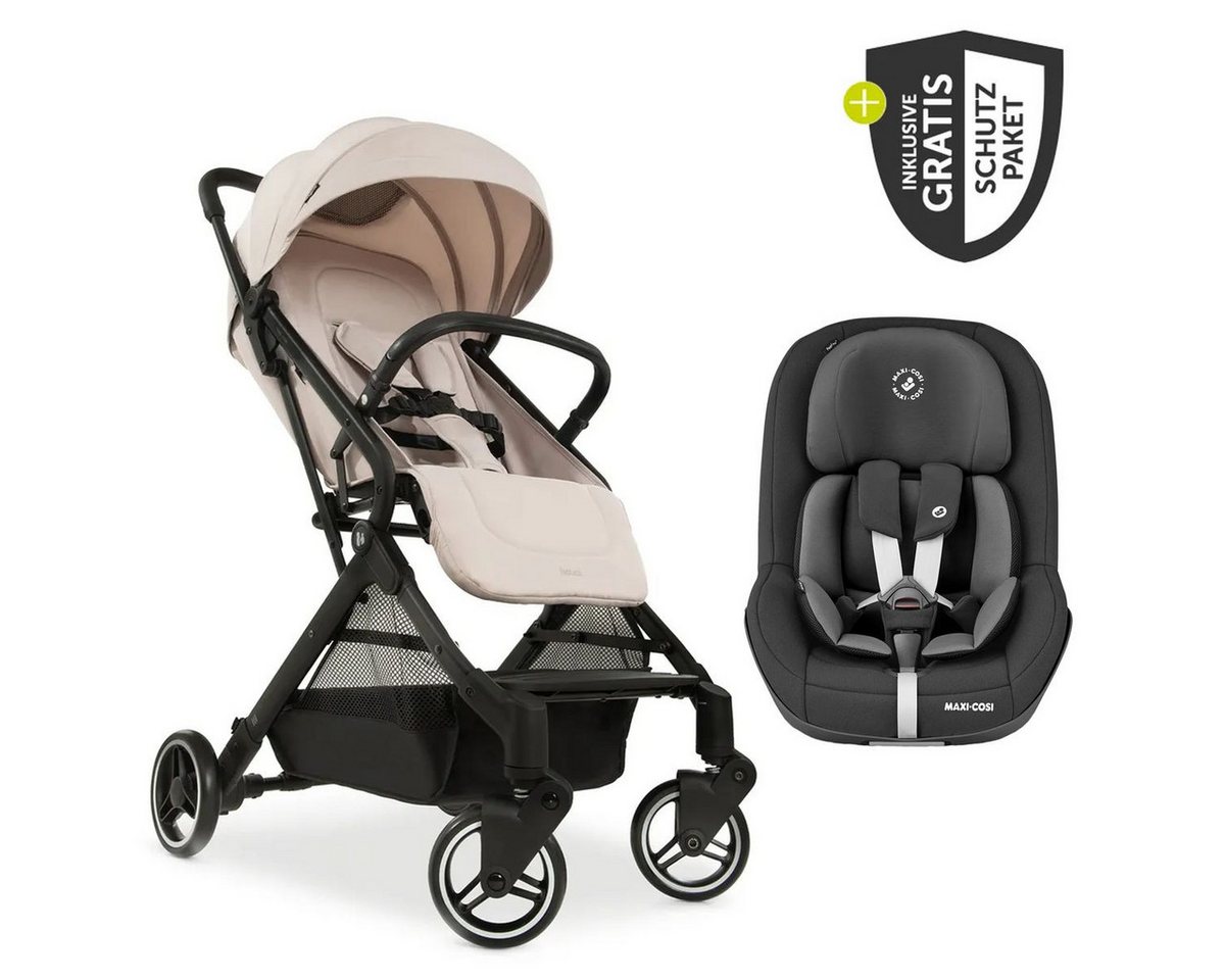 Hauck Sportbuggy Travel N Care - Beige, Reisebuggy Sportwagen bis 22 kg inkl. Maxi Cosi Reboarder Pearl Pro 2 Hauck Sportbuggy Travel N Care - Beige, Reisebuggy Sportwagen bis 22 kg inkl. Maxi Cosi Reboarder Pearl Pro 2 von Hauck