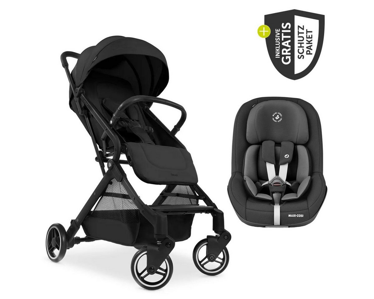 Hauck Sportbuggy Travel N Care - Black, Reisebuggy Sportwagen bis 22 kg inkl. Maxi Cosi Reboarder Pearl Pro 2 Hauck Sportbuggy Travel N Care - Black, Reisebuggy Sportwagen bis 22 kg inkl. Maxi Cosi Reboarder Pearl Pro 2 von Hauck