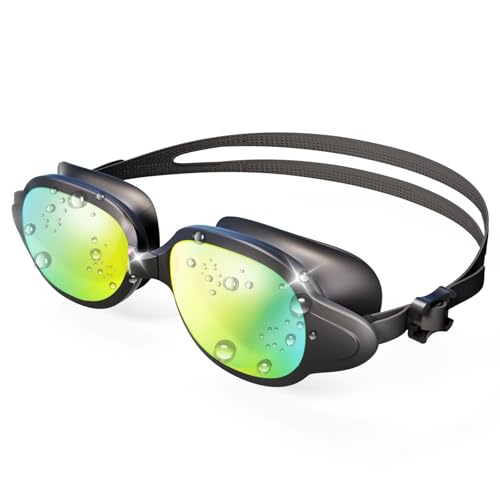 Schwimmbrille, Anti-Beschlag und UV-Schutz Schwimmbrillen, Wasserdicht Ultraviolett-Schutzlinsen, Breites und klares Sichtfeld, Komfortabel Einstellbar, Unisex für Erwachsene - Schwarz Polarisiert Schwimmbrille, Anti-Beschlag und UV-Schutz Schwimmbrillen, Wasserdicht Ultraviolett-Schutzlinsen, Breites und klares Sichtfeld, Komfortabel Einstellbar, Unisex für Erwachsene - Schwarz Polarisiert von Hauibela