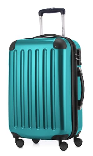 Alex - Handgepäck, 55 x 38 x 23 cm, TSA, 4 Rollen, 42 Liter, Reisekoffer, Hartschalenkoffer, Rollkoffer, Bordgepäck Koffer, erweiterbar, Türkis Alex - Handgepäck, 55 x 38 x 23 cm, TSA, 4 Rollen, 42 Liter, Reisekoffer, Hartschalenkoffer, Rollkoffer, Bordgepäck Koffer, erweiterbar, Türkis von Hauptstadtkoffer