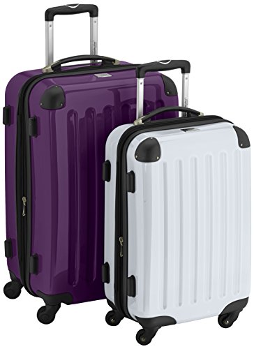 HAUPTSTADTKOFFER - Alex - 2er Koffer-Set Hartschale glänzend, 65 cm + 55 cm, 74 Liter + 42 Liter, Aubergine-Weiss HAUPTSTADTKOFFER - Alex - 2er Koffer-Set Hartschale glänzend, 65 cm + 55 cm, 74 Liter + 42 Liter, Aubergine-Weiss von Hauptstadtkoffer