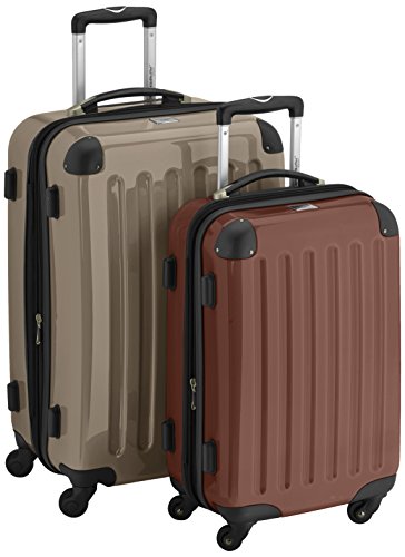 HAUPTSTADTKOFFER - Alex - 2er Koffer-Set Hartschale glänzend, 65 cm + 55 cm, 74 Liter + 42 Liter, Champagner-Braun HAUPTSTADTKOFFER - Alex - 2er Koffer-Set Hartschale glänzend, 65 cm + 55 cm, 74 Liter + 42 Liter, Champagner-Braun von Hauptstadtkoffer