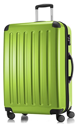 Alex - Großer Hartschalen-Koffer, TSA, 4 Doppel-Rollen, Trolley, Rollkoffer, Reisekoffer, Volumenerweiterung, 75 cm, 119 Liter, Apfelgrün Alex - Großer Hartschalen-Koffer, TSA, 4 Doppel-Rollen, Trolley, Rollkoffer, Reisekoffer, Volumenerweiterung, 75 cm, 119 Liter, Apfelgrün von Hauptstadtkoffer