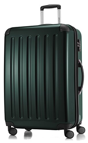 Alex - Großer Hartschalen-Koffer, TSA, 4 Doppel-Rollen, Trolley, Rollkoffer, Reisekoffer, Volumenerweiterung, 75 cm, 119 Liter, Waldgrün Alex - Großer Hartschalen-Koffer, TSA, 4 Doppel-Rollen, Trolley, Rollkoffer, Reisekoffer, Volumenerweiterung, 75 cm, 119 Liter, Waldgrün von Hauptstadtkoffer