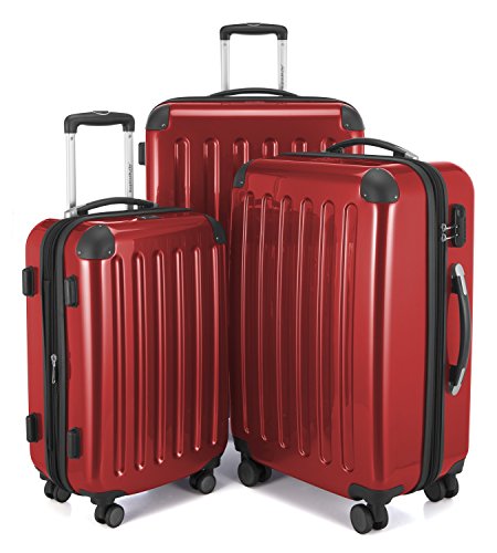 HAUPTSTADTKOFFER - Alex - Gepäckkoffer, Hartschalen-Trolley, 4 Räder, erweiterbar, rot, Set HAUPTSTADTKOFFER - Alex - Gepäckkoffer, Hartschalen-Trolley, 4 Räder, erweiterbar, rot, Set von Hauptstadtkoffer