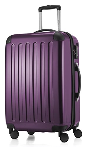 HAUPTSTADTKOFFER Alex - Mittelgroßer Hartschalenkoffer, TSA, 4 Rollen, Koffer, Trolley, Rollkoffer, Reisekoffer, Volumenerweiterung, 65 cm, 74 Liter, Aubergine von Hauptstadtkoffer