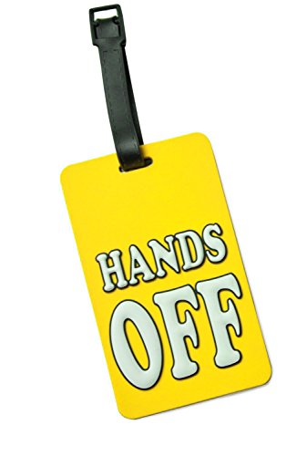 HAUPTSTADTKOFFER – Kofferanhänger inklusive Adressfeld, Kofferschild aus Kunststoff, Gepäckschild für Koffer Tasche Rucksack, 10,2 cm x 6,2 x 0,4 cm, Farbe: Hands Off Gelb HAUPTSTADTKOFFER – Kofferanhänger inklusive Adressfeld, Kofferschild aus Kunststoff, Gepäckschild für Koffer Tasche Rucksack, 10,2 cm x 6,2 x 0,4 cm, Farbe: Hands Off Gelb von Hauptstadtkoffer