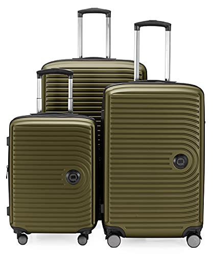HAUPTSTADTKOFFER Mitte - 3er Kofferset - Handgepäckskoffer 55 cm, mittelgroßer Koffer 68 cm + großer Reisekoffer 77 cm, Hartschale ABS, TSA, Avocado HAUPTSTADTKOFFER Mitte - 3er Kofferset - Handgepäckskoffer 55 cm, mittelgroßer Koffer 68 cm + großer Reisekoffer 77 cm, Hartschale ABS, TSA, Avocado von Hauptstadtkoffer