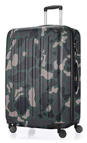 HAUPTSTADTKOFFER - SPREE - Großer Hartschalen-Koffer Trolley Rollkoffer Reisekoffer, 4 Doppel-Rollen, 75 cm, 119 L, Camouflage HAUPTSTADTKOFFER - SPREE - Großer Hartschalen-Koffer Trolley Rollkoffer Reisekoffer, 4 Doppel-Rollen, 75 cm, 119 L, Camouflage von Hauptstadtkoffer