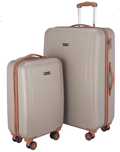 HAUPTSTADTKOFFER Wannsee - 2er Trolley-Set Rollkoffer Reisekoffer, TSA, S und L Koffer-Set, 77 cm, 132 L, Champagner HAUPTSTADTKOFFER Wannsee - 2er Trolley-Set Rollkoffer Reisekoffer, TSA, S und L Koffer-Set, 77 cm, 132 L, Champagner von Hauptstadtkoffer