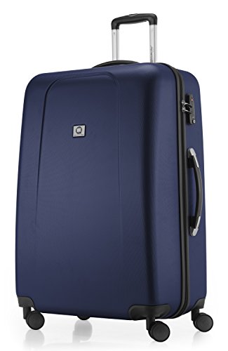 HAUPTSTADTKOFFER - Wedding - Hartschalenkoffer Trolley Rollkoffer Reisekoffer, TSA, Doppelrollen, 75 cm, 103 Liter, Dunkelblau von Hauptstadtkoffer