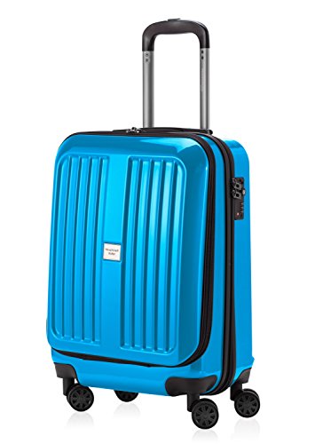 HAUPTSTADTKOFFER - X-Berg - Handgepäck Hartschalenkoffer Koffer Trolley, 55 cm, 42 Liter, TSA, Cyanblau von Hauptstadtkoffer