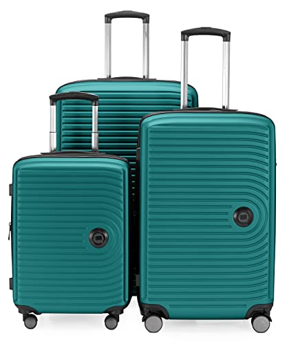 HAUPTSTADTKOFFER Mitte - 3er Kofferset - Handgepäckskoffer 55 cm, mittelgroßer Koffer 68 cm + großer Reisekoffer 77 cm, Hartschale ABS, TSA, Türkis HAUPTSTADTKOFFER Mitte - 3er Kofferset - Handgepäckskoffer 55 cm, mittelgroßer Koffer 68 cm + großer Reisekoffer 77 cm, Hartschale ABS, TSA, Türkis von Hauptstadtkoffer