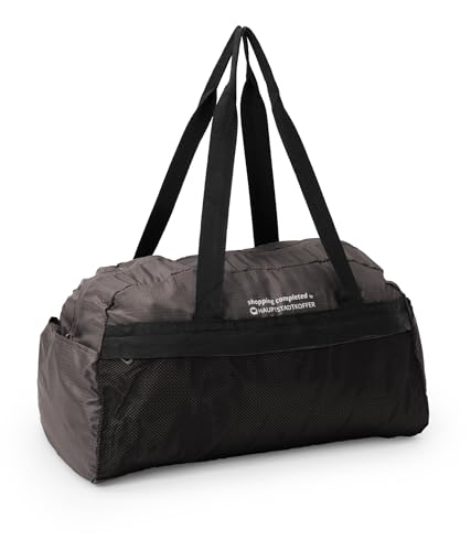 Hauptstadtkoffer - Foldable Travel Bag, (40 x 23 x 19 cm) kleine Reisetasche, 19L Faltbare Reisetasche, Sporttasche für Damen und Herren, Weekender Multifunktion, Graphite von Hauptstadtkoffer