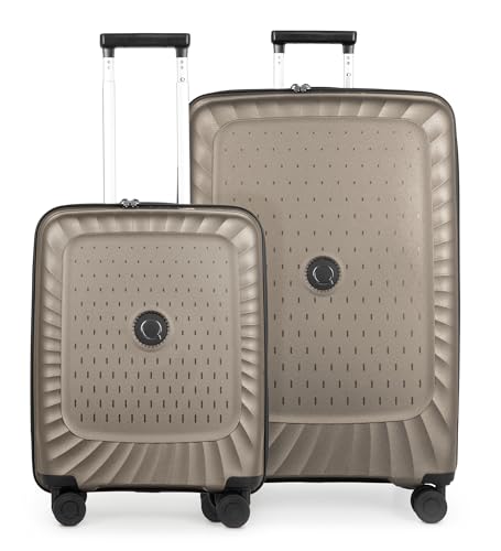 Hauptstadtkoffer Kotti - Kofferset 2 teilig - Handgepäckskoffer 55 cm + großer Reisekoffer Aufgabegepäck 75 cm leichte Trolleys aus recyceltem Polypropylen, TSA, Champagner Hauptstadtkoffer Kotti - Kofferset 2 teilig - Handgepäckskoffer 55 cm + großer Reisekoffer Aufgabegepäck 75 cm leichte Trolleys aus recyceltem Polypropylen, TSA, Champagner von Hauptstadtkoffer