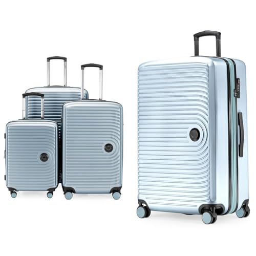 Hauptstadtkoffer Mitte - 3er Kofferset - Handgepäckskoffer 55 cm & Mitte - Großer Hartschalenkoffer, TSA, 4 Rollen, Check-In Gepäck mit 8 cm Volumenerweiterung, 77cm, 130 Liter, Pool blue Hauptstadtkoffer Mitte - 3er Kofferset - Handgepäckskoffer 55 cm & Mitte - Großer Hartschalenkoffer, TSA, 4 Rollen, Check-In Gepäck mit 8 cm Volumenerweiterung, 77cm, 130 Liter, Pool blue von Hauptstadtkoffer