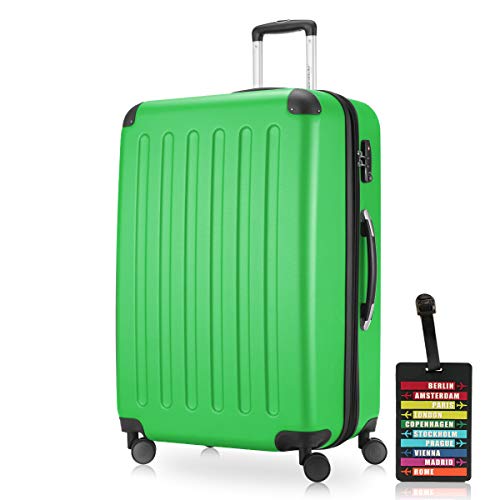 Hauptstadtkoffer - Spree - Hartschalenkoffer Rollkoffer + Kofferanhänger, erweiterbarer Reisekoffer, 4 Rollen, TSA, 75 cm, 119 Liter, Apfelgrün Hauptstadtkoffer - Spree - Hartschalenkoffer Rollkoffer + Kofferanhänger, erweiterbarer Reisekoffer, 4 Rollen, TSA, 75 cm, 119 Liter, Apfelgrün von Hauptstadtkoffer
