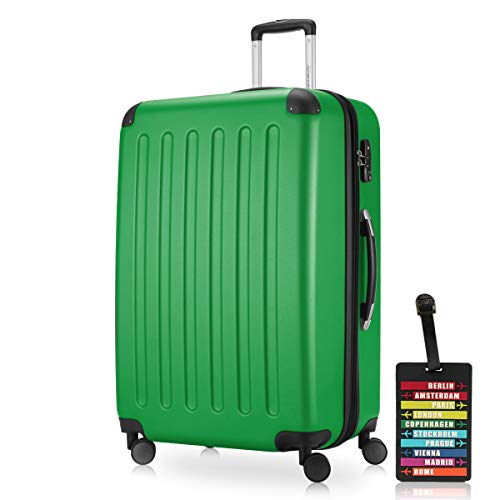Hauptstadtkoffer - Spree - Hartschalenkoffer Rollkoffer + Kofferanhänger, erweiterbarer Reisekoffer, 4 Rollen, TSA, 75 cm, 119 Liter, Grün Hauptstadtkoffer - Spree - Hartschalenkoffer Rollkoffer + Kofferanhänger, erweiterbarer Reisekoffer, 4 Rollen, TSA, 75 cm, 119 Liter, Grün von Hauptstadtkoffer