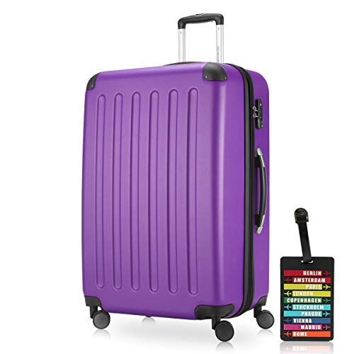 Hauptstadtkoffer - Spree - Hartschalenkoffer Rollkoffer + Kofferanhänger, erweiterbarer Reisekoffer, 4 Rollen, TSA, 75 cm, 119 Liter, Lila Hauptstadtkoffer - Spree - Hartschalenkoffer Rollkoffer + Kofferanhänger, erweiterbarer Reisekoffer, 4 Rollen, TSA, 75 cm, 119 Liter, Lila von Hauptstadtkoffer