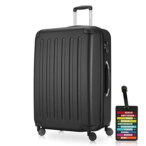 Hauptstadtkoffer - Spree - Hartschalenkoffer Rollkoffer + Kofferanhänger, erweiterbarer Reisekoffer, 4 Rollen, TSA, 75 cm, 119 Liter, Schwarz Hauptstadtkoffer - Spree - Hartschalenkoffer Rollkoffer + Kofferanhänger, erweiterbarer Reisekoffer, 4 Rollen, TSA, 75 cm, 119 Liter, Schwarz von Hauptstadtkoffer