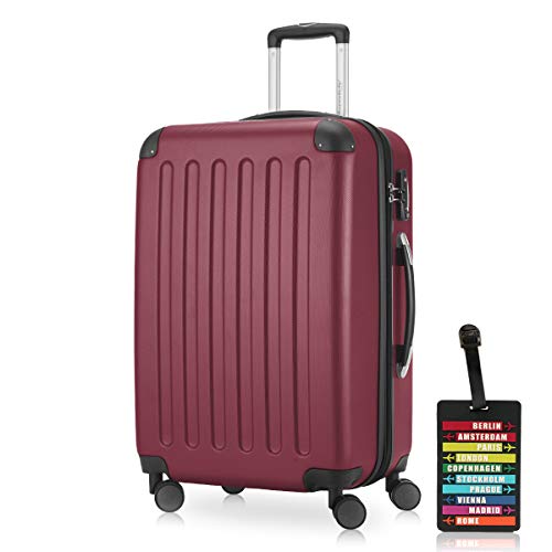 Hauptstadtkoffer - Spree - Hartschalenkoffer Rollkoffer + Kofferanhänger, erweiterbarer Reisekoffer, TSA, 4 Rollen, 65 cm, 74 Liter, Burgund Hauptstadtkoffer - Spree - Hartschalenkoffer Rollkoffer + Kofferanhänger, erweiterbarer Reisekoffer, TSA, 4 Rollen, 65 cm, 74 Liter, Burgund von Hauptstadtkoffer
