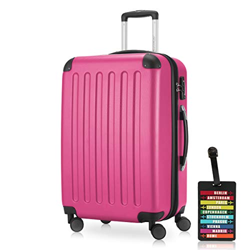 Hauptstadtkoffer - Spree - Hartschalenkoffer Rollkoffer + Kofferanhänger, erweiterbarer Reisekoffer, TSA, 4 Rollen, 65 cm, 74 Liter, Magenta Hauptstadtkoffer - Spree - Hartschalenkoffer Rollkoffer + Kofferanhänger, erweiterbarer Reisekoffer, TSA, 4 Rollen, 65 cm, 74 Liter, Magenta von Hauptstadtkoffer