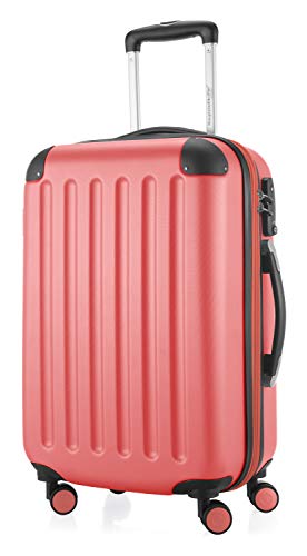 Hauptstadtkoffer - Spree - Kabinentrolley + Kofferanhänger, Handgepäck Hartschale mit Erweiterung, TSA, 4 Rollen, 55 cm, 42 Liter, Coral Hauptstadtkoffer - Spree - Kabinentrolley + Kofferanhänger, Handgepäck Hartschale mit Erweiterung, TSA, 4 Rollen, 55 cm, 42 Liter, Coral von Hauptstadtkoffer