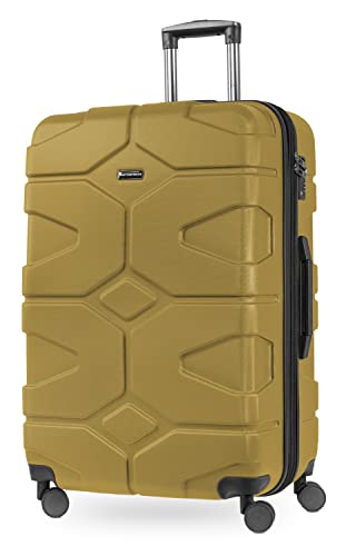 HAUPTSTADTKOFFER - X-Kölln - Hartschalen-Koffer Koffer Trolley Rollkoffer Reisekoffer, TSA, 76 cm, 107 Liter, Herbstgold matt von Hauptstadtkoffer