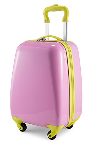 Hauptstadtkoffer - for Kids - Kindergepäck, Kinderkoffer, Hartschalenkoffer, Reise Trolley für Kinder, Handgepäck, 24 Liter, Pink von Hauptstadtkoffer