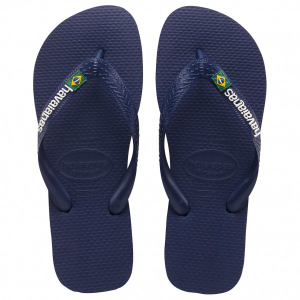 Havaianas - Kid's Brasil Logo - Sandalen Gr 27/28 blau von Havaianas