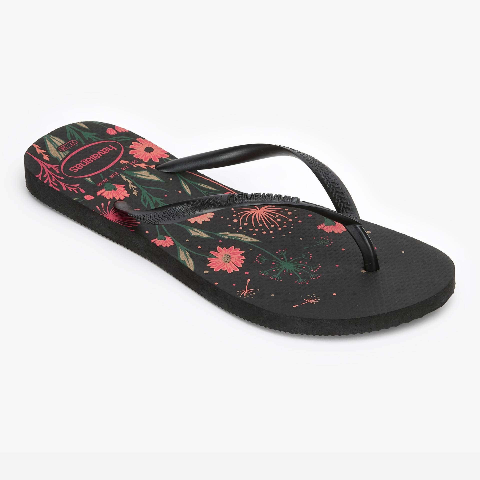 Tongs Femme Havaianas - Slim organic Noir rose Tongs Femme Havaianas - Slim organic Noir rose von Havaianas