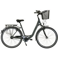 HAWK Bikes Fahrrad »City Wave Deluxe Plus«, grau, 28 Zoll, 46-cm-Rahmen von Hawk