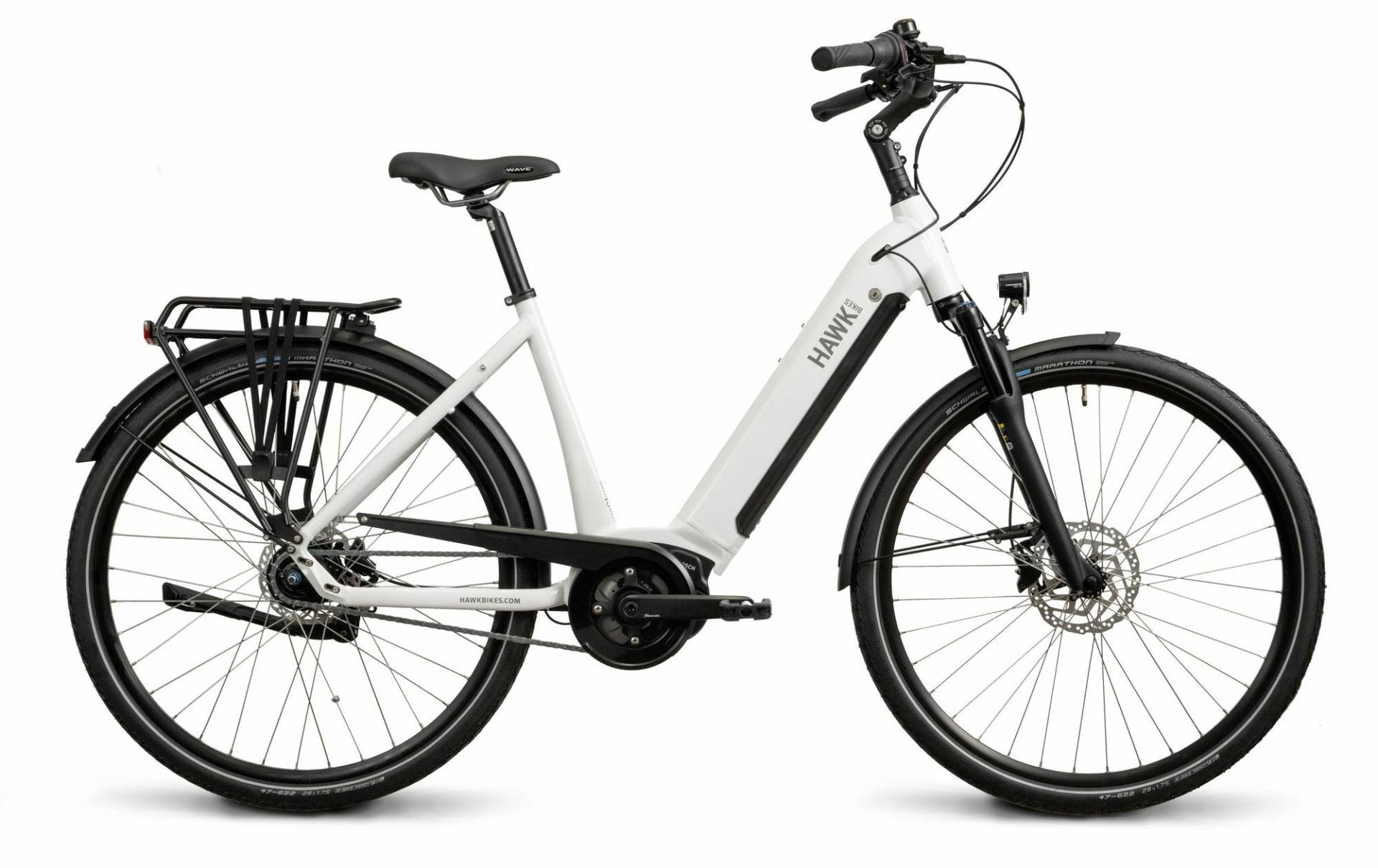 Hawk E-City Wave 400 Weiß 2023 28"; 400 Wh Wave Hawk E-City Wave 400 Weiß 2023 28"; 400 Wh Wave von Hawk