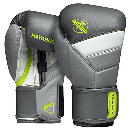 Hayabusa T3 Boxhandschuhe Boxhandschuhe Damen Herren - Kohle/Limette, 12oz von Hayabusa