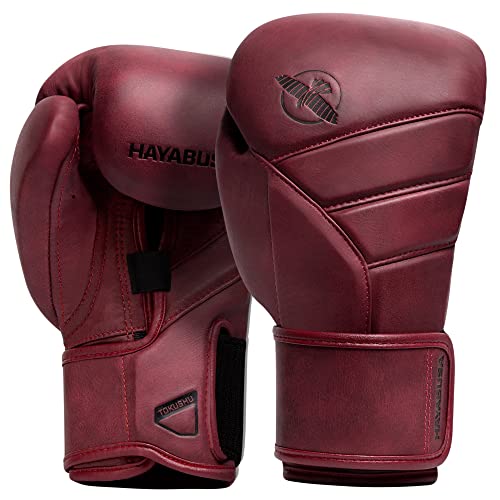 Hayabusa T3 LX Boxhandschuhe aus Leder - Crimson, Größe 16 Oz von Hayabusa