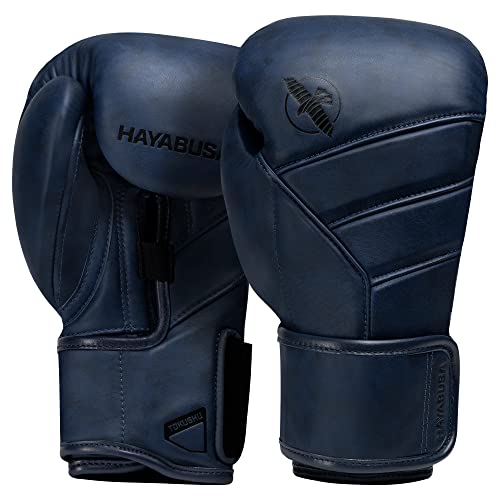 Hayabusa T3 LX Boxhandschuhe aus Leder - Indigo, Größe 12oz von Hayabusa