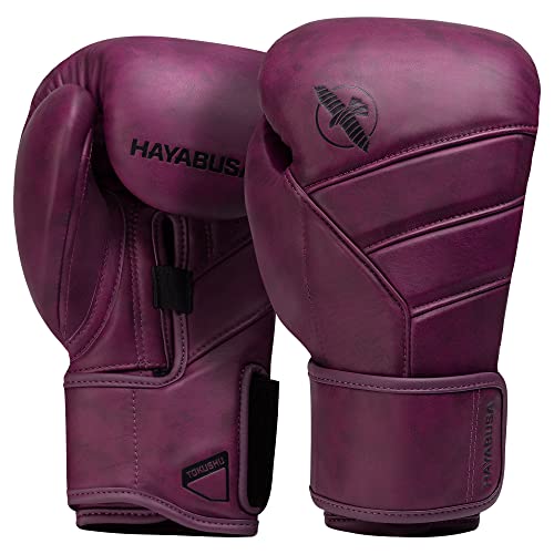 Hayabusa T3 LX Boxhandschuhe aus Leder - Pflaume, Größe 12oz von Hayabusa