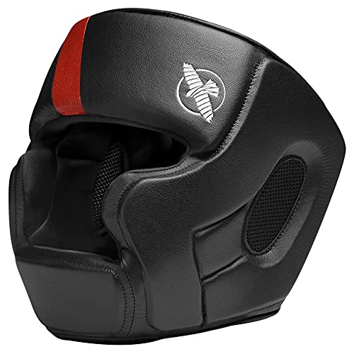 Hayabusa T3 MMA Kopfbedeckung, verstellbar - schwarz/rot, Größe M von Hayabusa