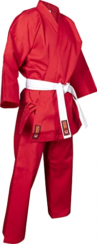 Karate-Gi „Kirin“ - rot, Gr. 190 cm von Hayashi