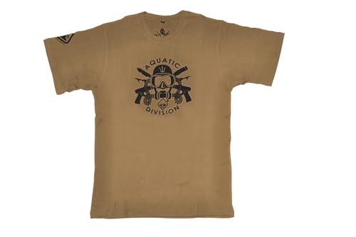 Hazard 4 Herren Aquatic Division Graphic Tee T-Shirt, Coyote, M Hazard 4 Herren Aquatic Division Graphic Tee T-Shirt, Coyote, M von Hazard 4
