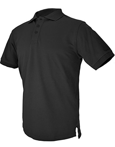 Hazard 4 Quickdry Unterhemd Battle Polo Taktische Klettverschluss-Arm-Patch Uni Front Atmungsaktives Shirt XL Schwarz von Hazard 4