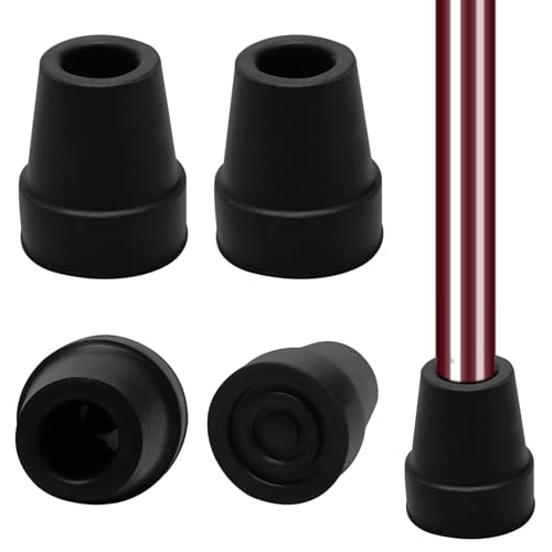 4 Stück Gummipuffer für Wanderstöcke, 19mm Gehstock Gummipuffer, Krücken Gummi, Walking Stöcke Gummipuffer, rutschfeste Gummispitzen für Wanderstöcke, Senioren Krücken, Stöcke, Gehstöcke 4 Stück Gummipuffer für Wanderstöcke, 19mm Gehstock Gummipuffer, Krücken Gummi, Walking Stöcke Gummipuffer, rutschfeste Gummispitzen für Wanderstöcke, Senioren Krücken, Stöcke, Gehstöcke von Hcunbsu
