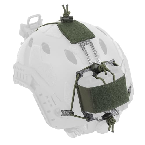 Multifunktionale Akku-Tasche für taktische Helme, PVS-31 NVG Batteriebox, Aufbewahrungstasche, elastische Anpassung, Balance-Gewicht-Tasche, Gegengewicht, kompatibel mit den meisten Helmen (grün) von Hdlsina