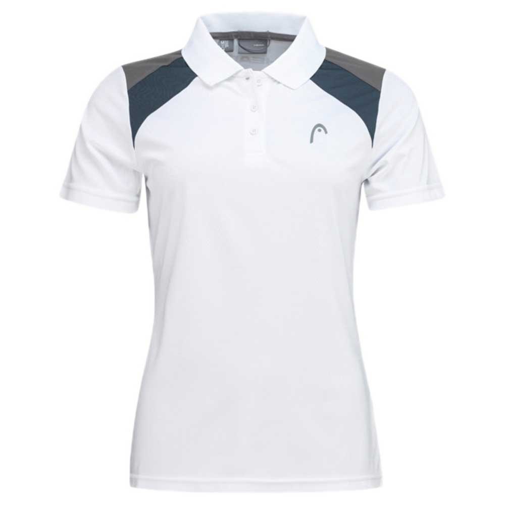 Head Racket Club 22 Short Sleeve Polo Weiß S Frau von Head Racket