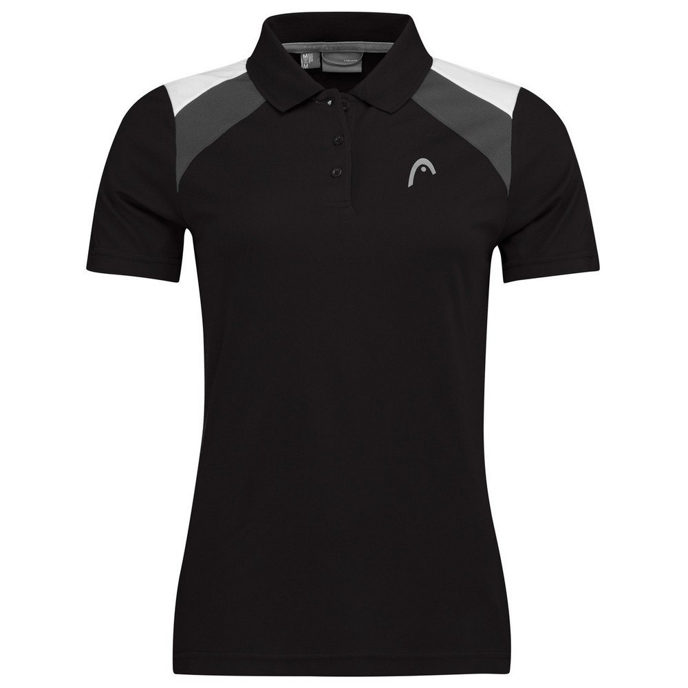 Head Racket Club 22 Short Sleeve Polo Schwarz XL Frau Head Racket Club 22 Short Sleeve Polo Schwarz XL Frau von Head Racket