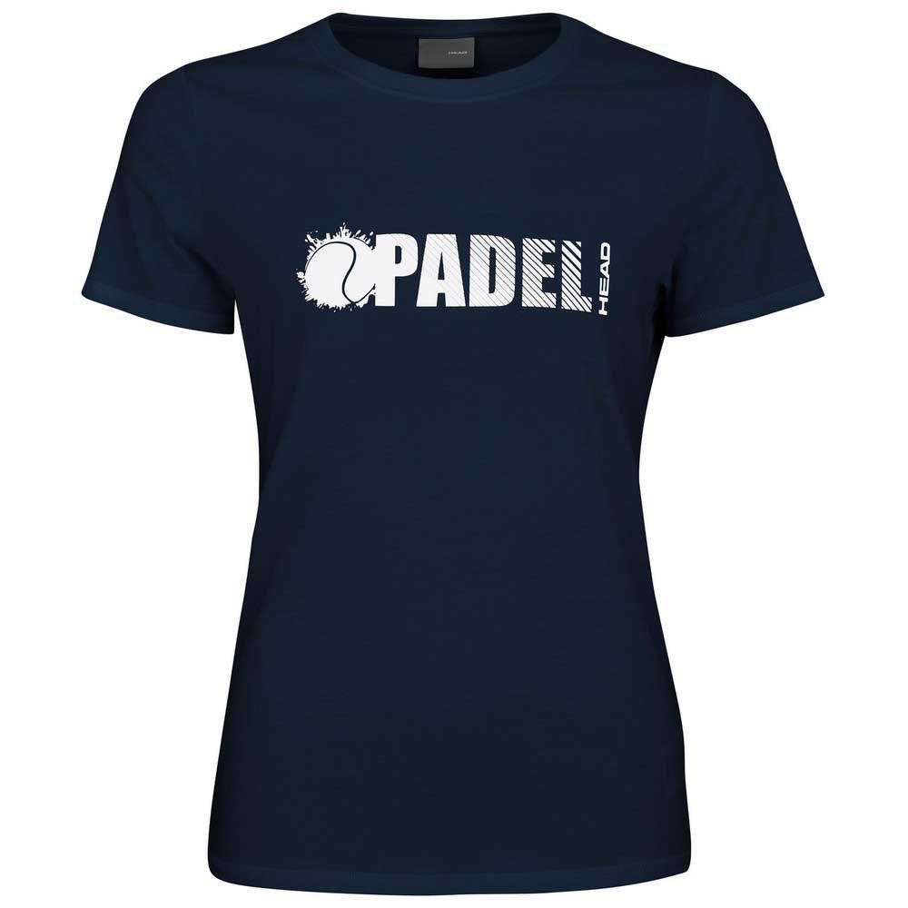 Head Racket Padel Font Short Sleeve T-shirt Blau M Frau von Head Racket