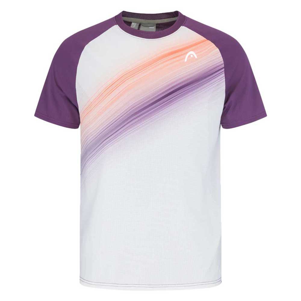 Head Racket Performance Short Sleeve T-shirt Weiß,Lila M Mann Head Racket Performance Short Sleeve T-shirt Weiß,Lila M Mann von Head Racket