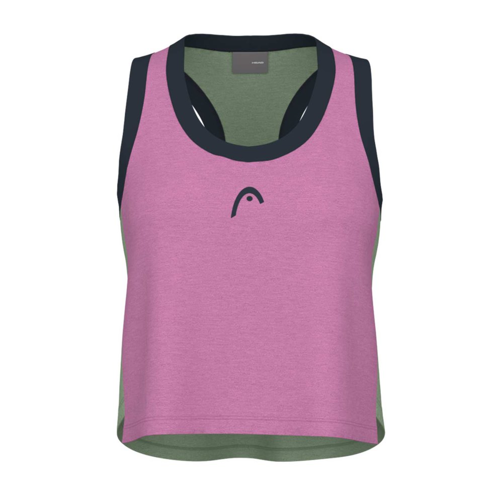 Head Racket Play Crop Sleeveless T-shirt Rosa M Frau von Head Racket