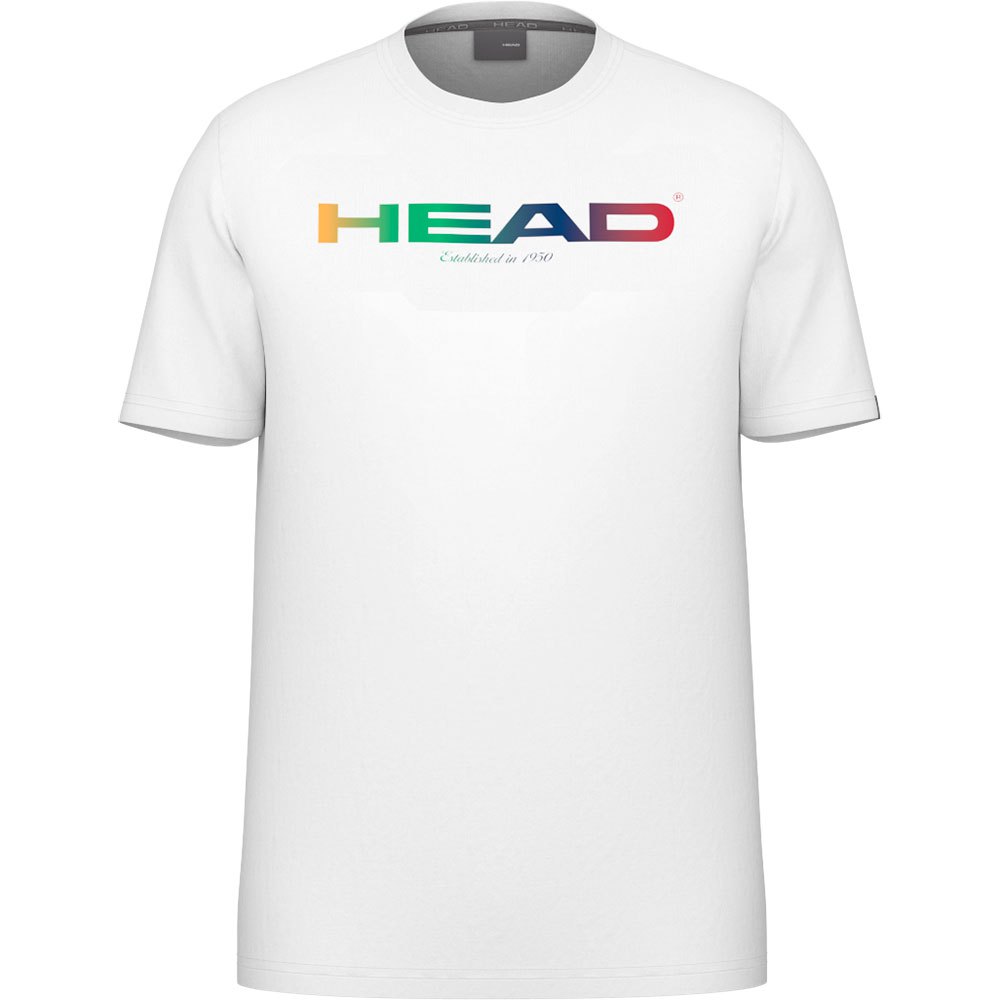 Head Racket Rainbow Short Sleeve T-shirt Weiß 3XL Mann von Head Racket